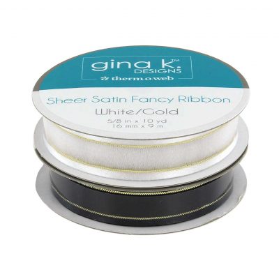 GINA K DESIGNS SHEER SATIN FANCY RIBBON