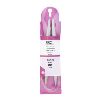BIRCH KNITTING NEEDLE CIRCULAR PREMIUM 80CM 8-10MM