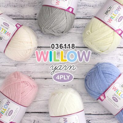 BIRCH YARN WILLOW 4PLY YARN 45% ACR 55% NYL 100G