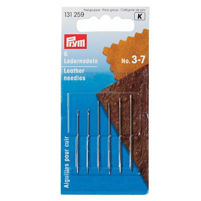PRYM LEATHER NEEDLES NO. 3-7 SILVER ASST