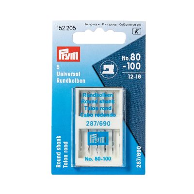 PRYM SEWING MACHINE NEEDLES 287(690) UNIV 80-100
