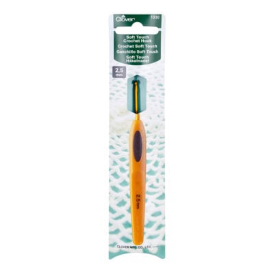 CLOVER CROCHET HOOK SOFT TOUCH 2.50MM 1030