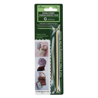 CLOVER TUNISIAN CROCHET HOOK D/ENDED 4.00MM 1305