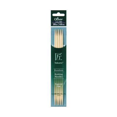 CLOVER BAMBOO KNITTING TAKUMI DOUBLE 20CM - 4.50MM
