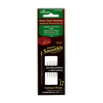 CLOVER BLACK GOLD NEEDLES SHARPS 12 4972