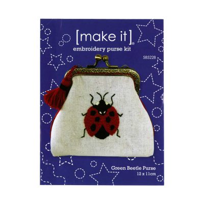 MI EMBROIDERY PURSE KIT - LADYBUG 12X11CM