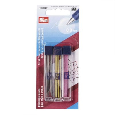 PRYM REFILLS CARTRIDGE PENCIL YELLOW/BLACK/PINK