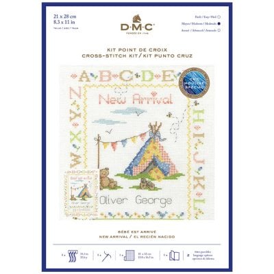 DMC CROSS STITCH KIT - NEW ARRIVAL 14CT 21X28CM
