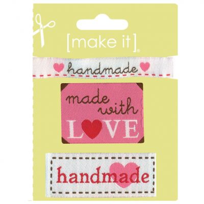 MOTIF IRON-ON LOVE & CARE LABELS 3PK