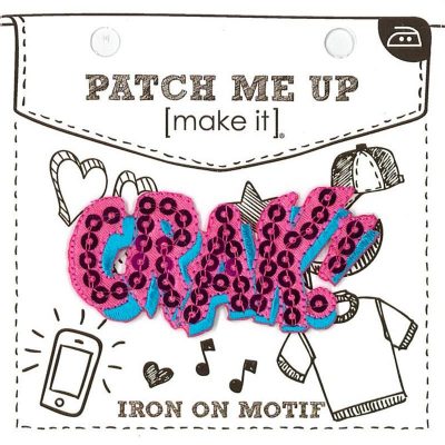MAKE IT MOTIF WORD CRAK 3.3X6.8CM 3PK