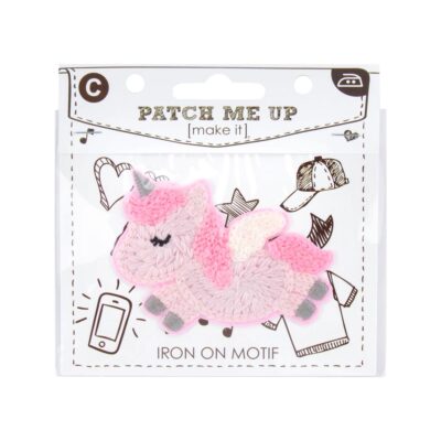 MOTIF IRON-ON UNICORN 3PK