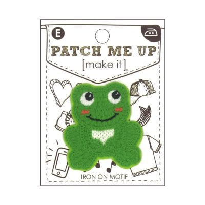 MOTIF IRON-ON FROG 3PK