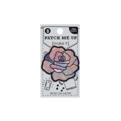 MI IRON ON MOTIF - ROSE 4.8X4.7CM/3PK