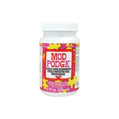 PLAID MOD PODGE PUZZLE SAVER 8 OZ