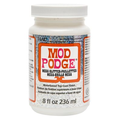 PLAID MOD PODGE MEGA GLITTER 8 OZ HOLOGRAM