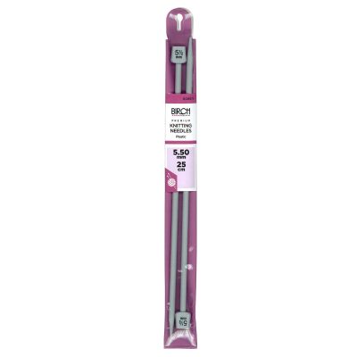 BIRCH KNITTING NEEDLE PREMIUM 25CM 5.50-7.50MM