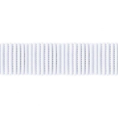 ELASTIC RIBBED 25MMx50MT - WHITE