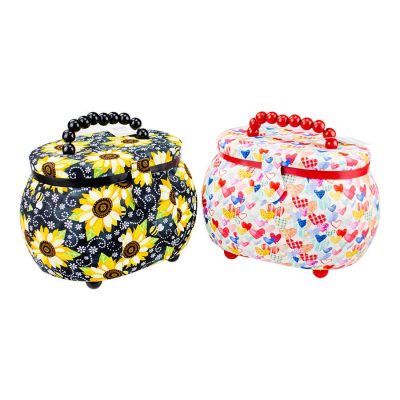 BIRCH SEWING BASKET SMALL OVAL 26X13X18.5CM
