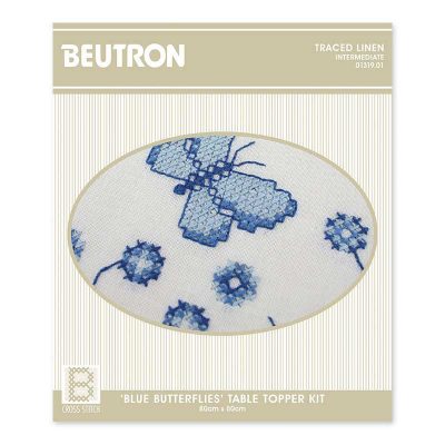 BLUE BUTTERFLIES KIT TOP 80X80