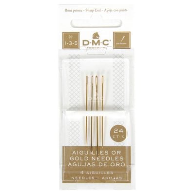 DMC 4PK GOLD EMBROIDERY NEEDLES BOX OF 6