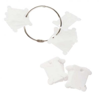 28 PLASTIC BOBBINS RING X 12