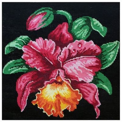 FLOWERS TAPESTRY DESIGN 40X40CM