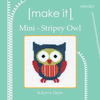STRIPEY OWL CS 10X10CM