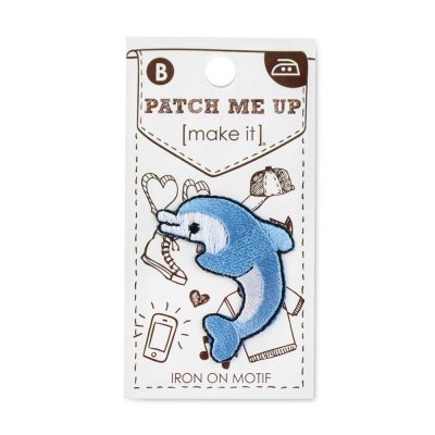 MOTIF IRON-ON DOLPHIN 3PK