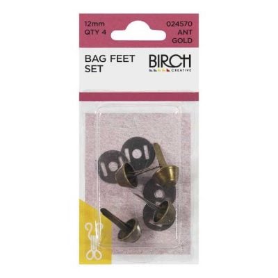 BAG FEET 15MM 4 PER CARD