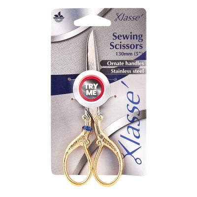 KLASSE SCISSORS STRAIGHT 5IN GOLD