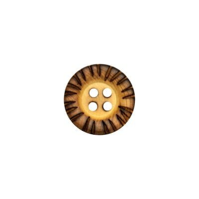HEMLINE BUTTONS ROUND WOODEN SPLIT EDGE/32