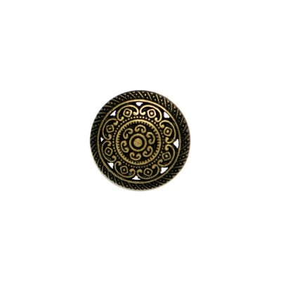 HEMLINE BUTTONS METAL ENGRAVED SHANK 24 15MM