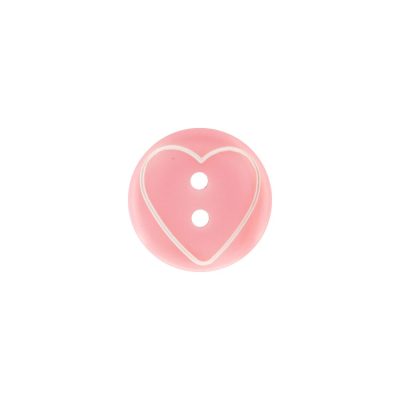 HEMLINE BUTTONS NOVELTY/HEART/24 15MM 2-HOLES