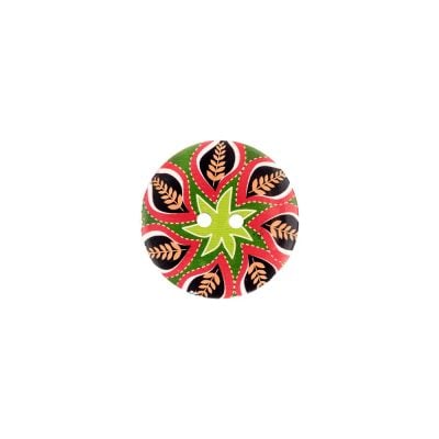 HEMLINE BUTTONS TRIBAL SWIRL PRINT/70
