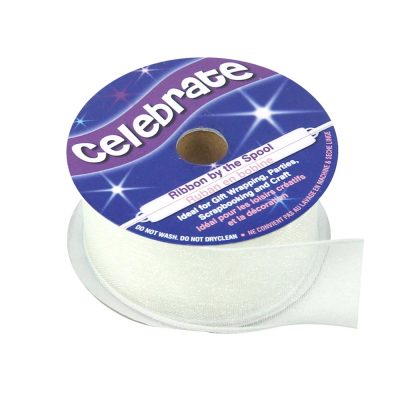 CELEBRATE RIBBON ORGANDIE WIRE EDGE 25MM X 4M
