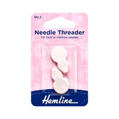 HEMLINE THREADER NEEDLE 2 PACK PLASTIC HANDLE