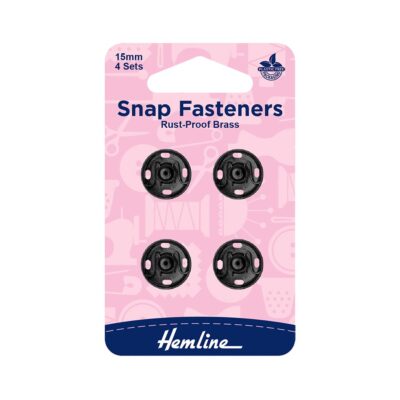 HEMLINE HANGSELL SNAP FAST METAL 15MM -