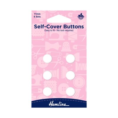 HEMLINE HANGSELL BUTTONS SELF COVER NYLON 11MM