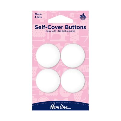 HEMLINE HANGSELL BUTTONS SELF COVER NYLON 29MM 4 S