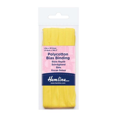 HEMLINE HANGSELL BIAS BINDING 12MM X 5M