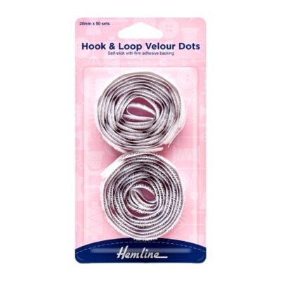 HEMLINE HANGSELL TAPE VELOUR STICK DOTS 20MM