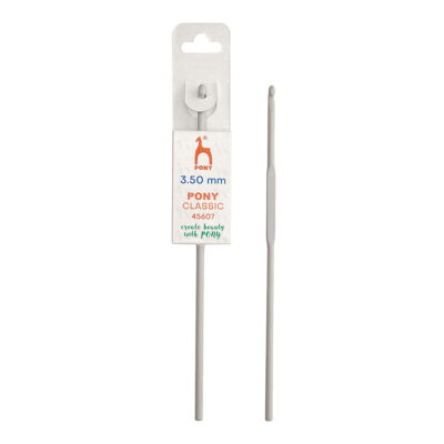 PONY CROCHET HOOK CLASSIC - GREY 15CM X 3.5MM