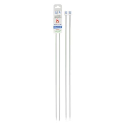 PONY STRAIGHT PAIR OF NEEDLES WITH ENDS