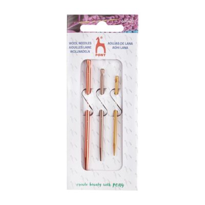 PONY COL. ANOD. WOOL NEEDLES ALUMINIUM