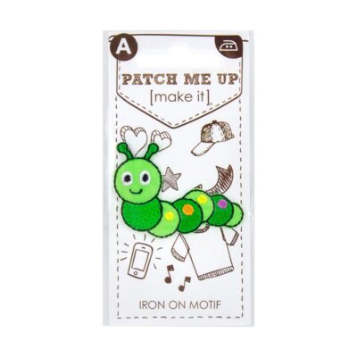 MOTIF IRON ON CATERPILLAR 3PK