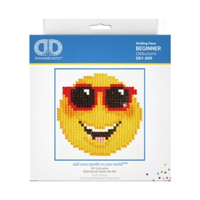 DIAMOND DOTZ SMILING FACE 10.2 X 10.2CM (4 X 4IN)