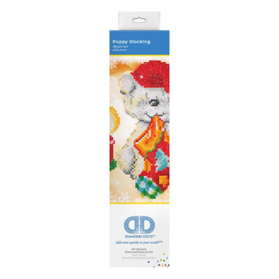 DIAMOND DOTZ PUPPY STOCKING 23 X 25CM (9 X 9.8IN)