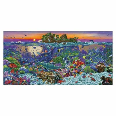 DIAMOND DOTZ CORAL REEF ISLAND 132 X 65CM