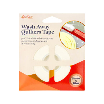 SEW EASY HANGSELL TAPE QUILTERS WASH AWAY 8MM
