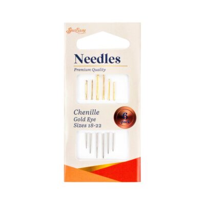 SEW EASY CHENILLE NEEDLE ASST SIZE 18-22 GOLD EYE